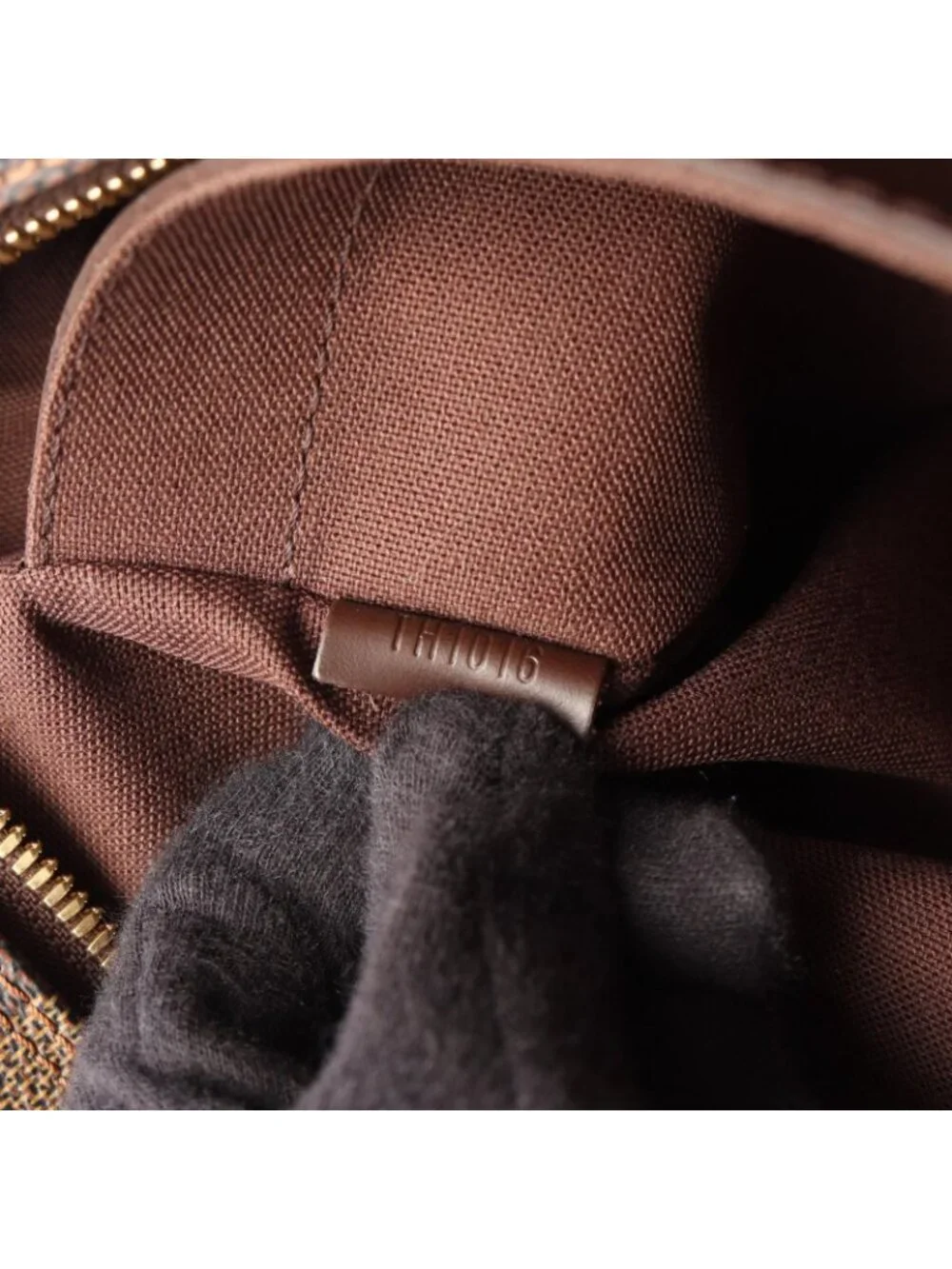 Louis Vuitton Shoulder Bag Naviglio Damier Ebene Canvas Leather